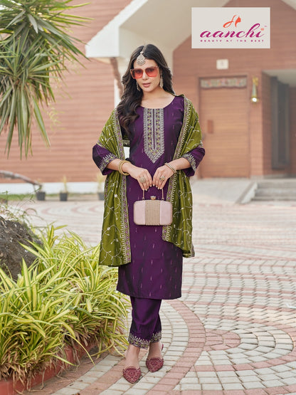 Imani Aanchi Readymade Pant Style Suits Exporter