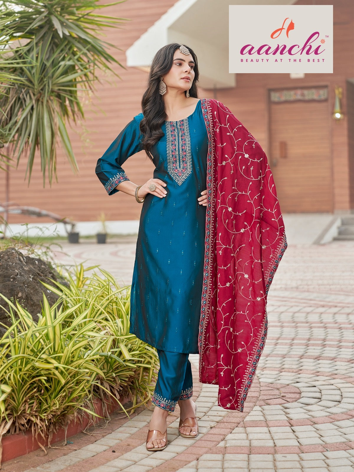 Imani Aanchi Readymade Pant Style Suits Exporter