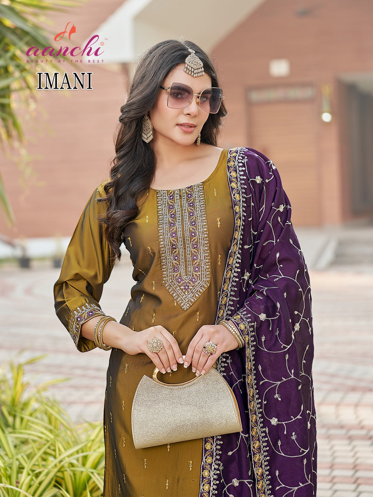Imani Aanchi Readymade Pant Style Suits Exporter