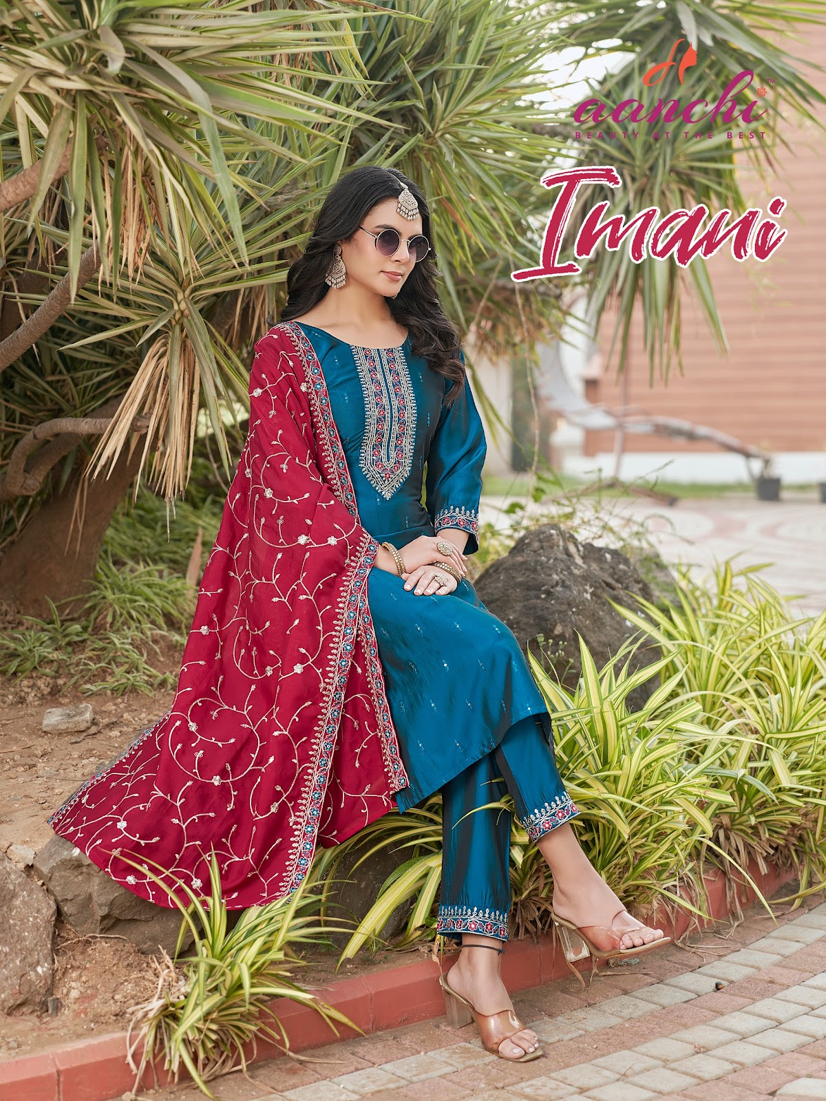 Imani Aanchi Readymade Pant Style Suits Exporter