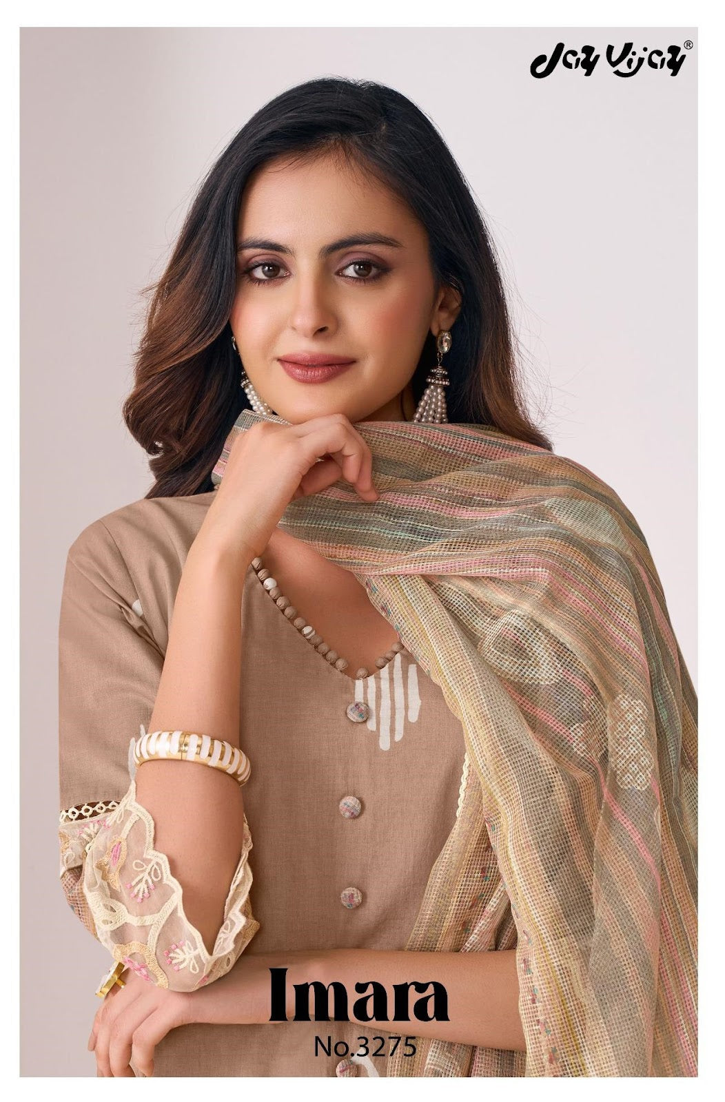 Imara 3275 Jay Vijay Pure Cotton Pant Style Suits Supplier