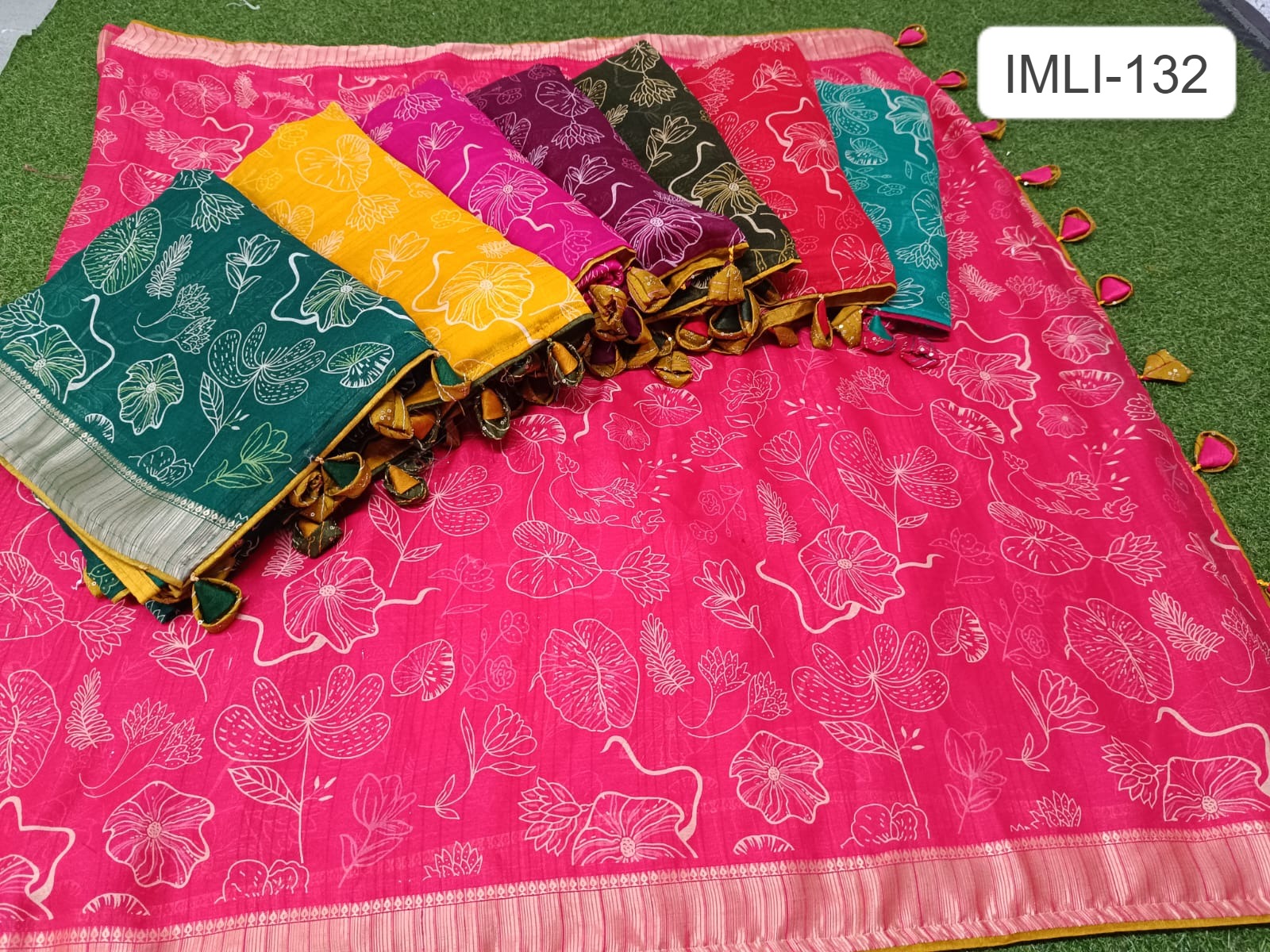 Imli 132 Kalpveli Chiffon Sarees Wholesaler Ahmedabad