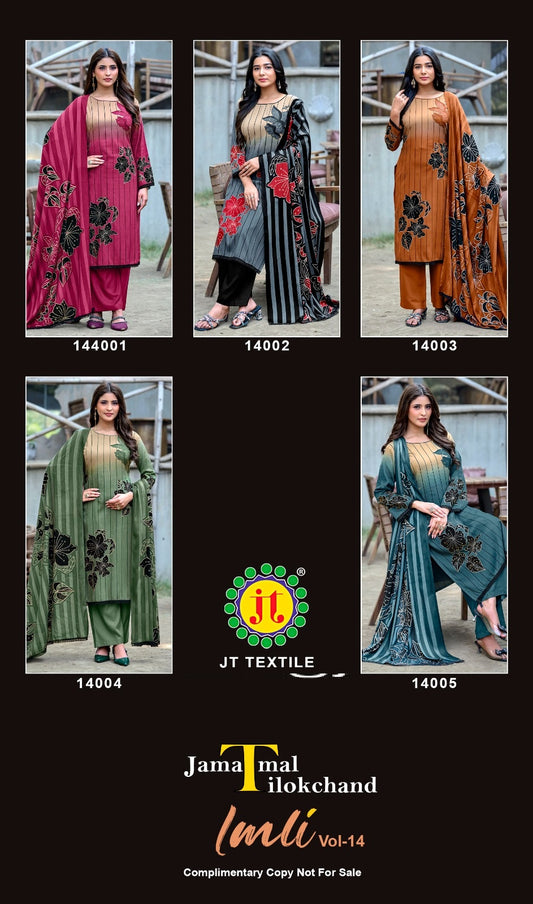 Imli Vol 14 Jt Rayon Pant Style Suits Manufacturer India