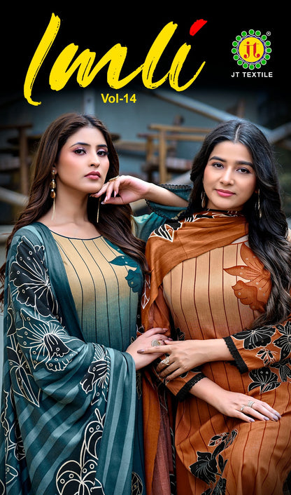 Imli Vol 14 Jt Rayon Pant Style Suits Manufacturer India