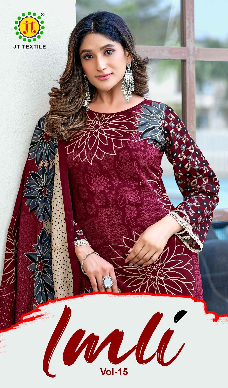 Imli Vol 15 Jt Rayon Pant Style Suits Exporter India