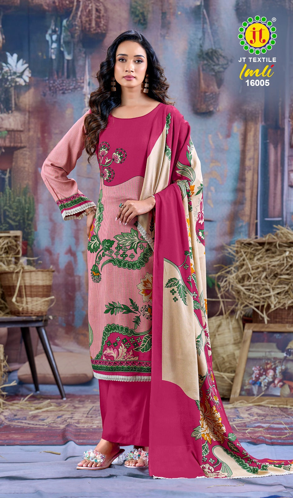 Imli Vol 16 Jt Rayon Plazzo Style Suits Wholesale Price