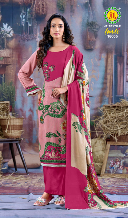 Imli Vol 16 Jt Rayon Plazzo Style Suits Wholesale Price