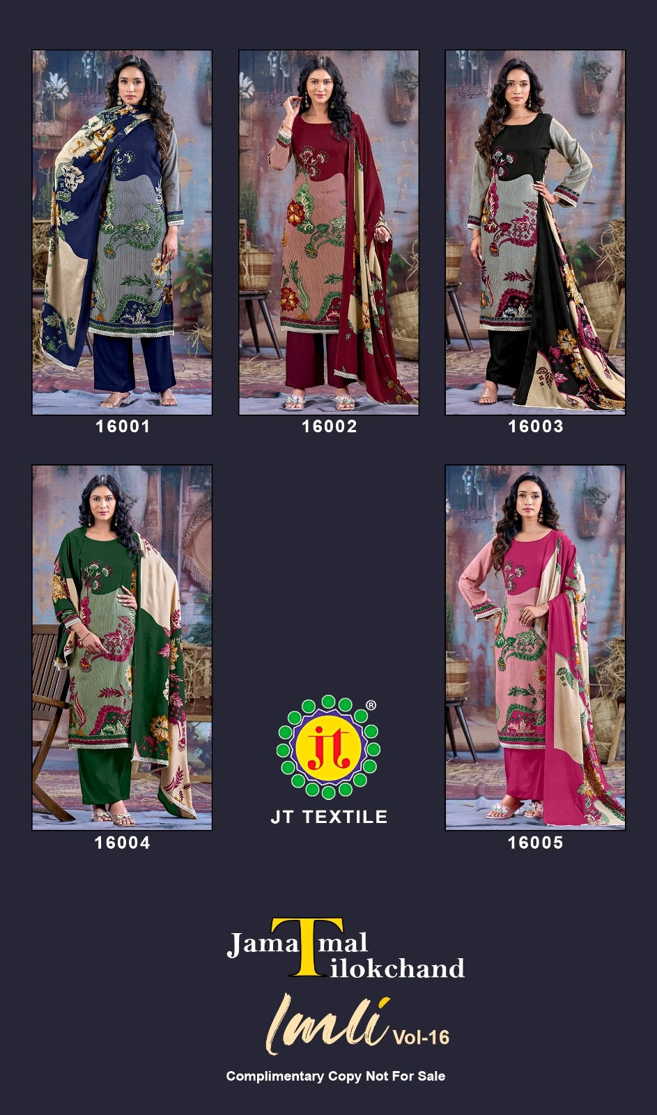 Imli Vol 16 Jt Rayon Plazzo Style Suits Wholesale Price