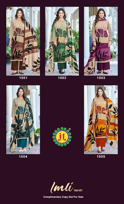 Imli Vol 1 Jt Rayon Salwar Suits Wholesale Rate