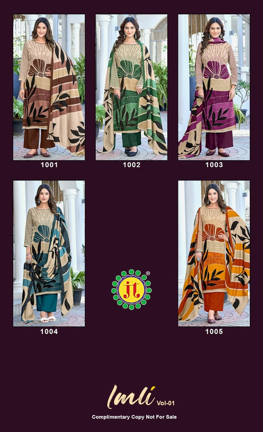 Imli Vol 1 Jt Rayon Salwar Suits Wholesale Rate