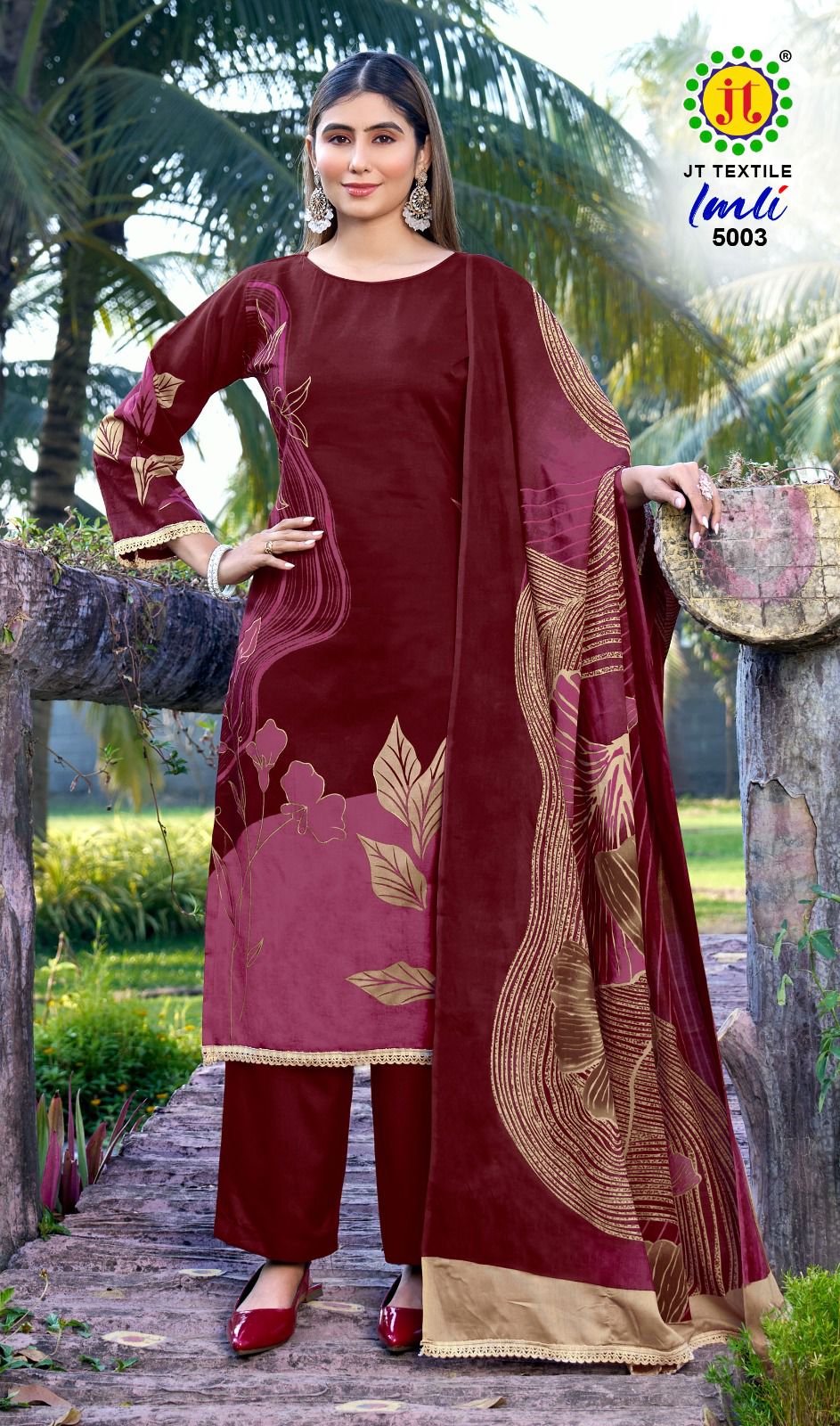 Imli Vol 5 Jt Rayon Pant Style Suits Wholesale Price