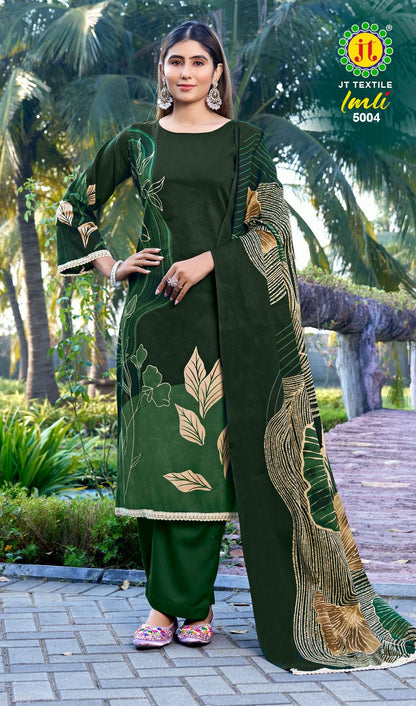 Imli Vol 5 Jt Rayon Pant Style Suits Wholesale Price