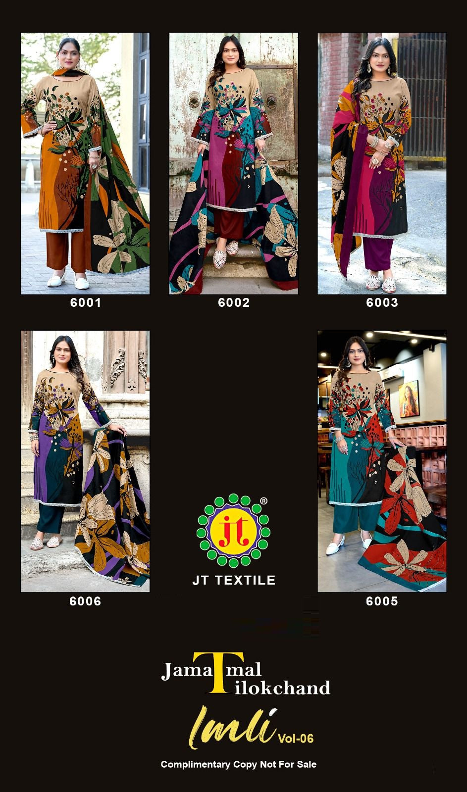 Imli Vol 6 Jt Rayon Pant Style Suits Supplier