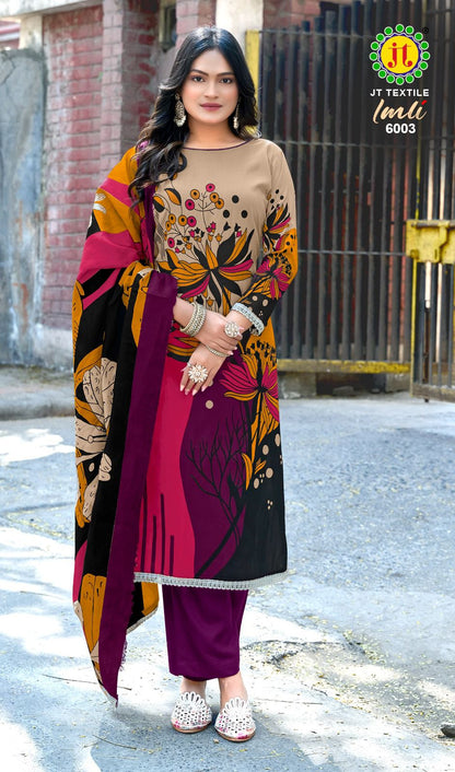 Imli Vol 6 Jt Rayon Pant Style Suits Supplier