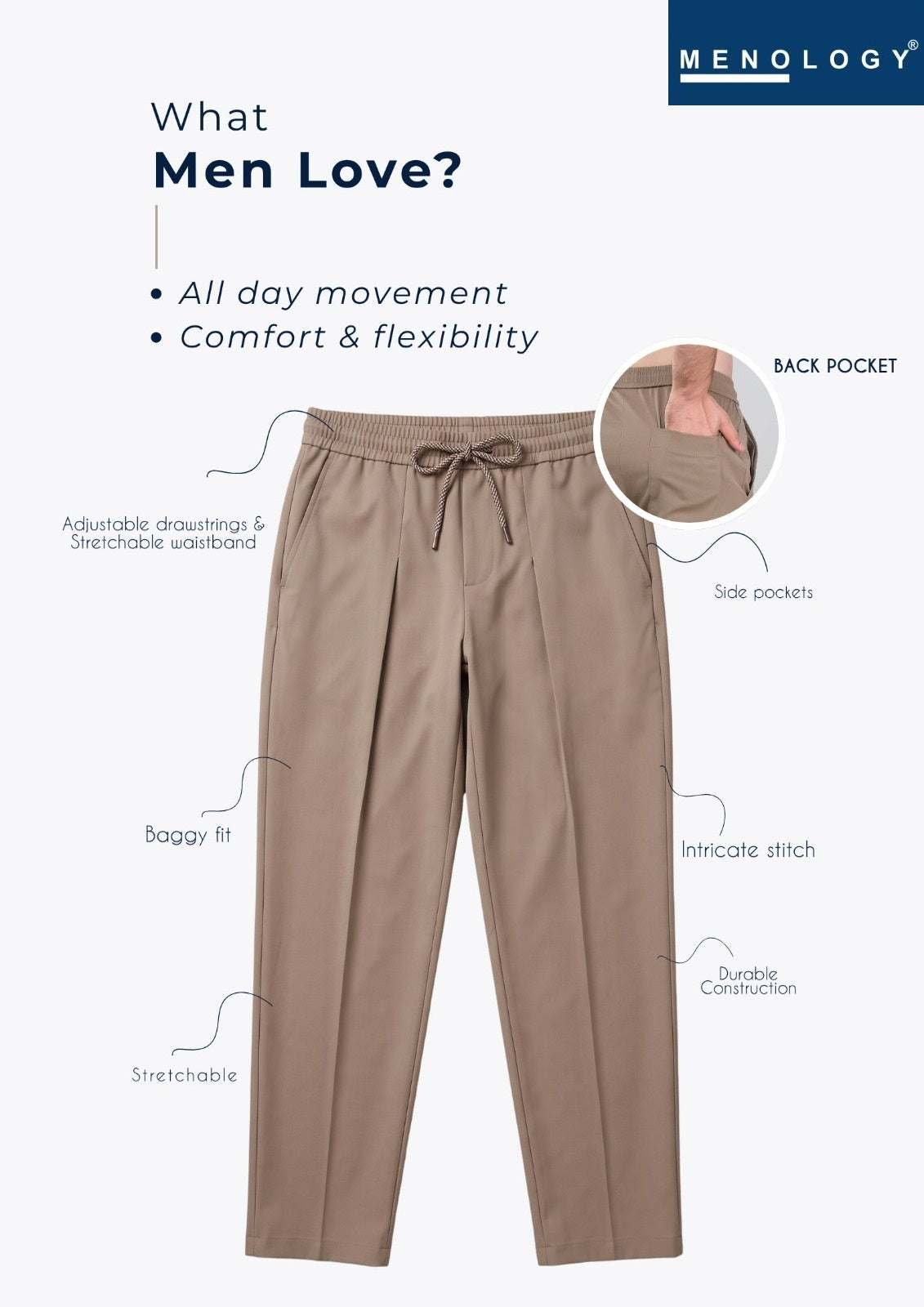 Imp J G8 Dn 2835 Menology Twill Mens Pants Wholesale Price