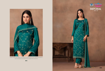 Imperial Vol 2 Vipul Satin Chiffon Pant Style Suits Supplier Gujarat