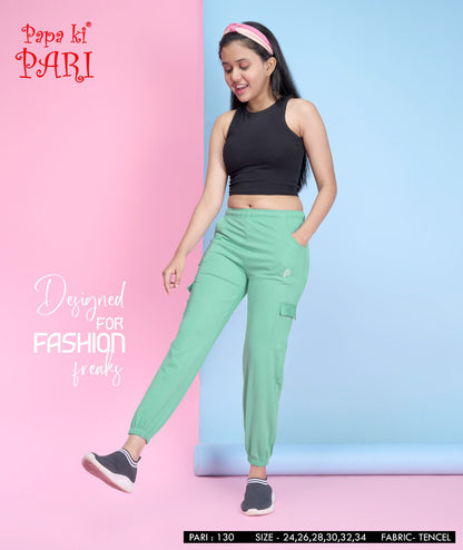 Imported Cat 130 Papa Ki Pari Tencil Girls Cargo Pants Supplier