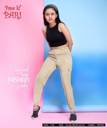Imported Cat 130 Papa Ki Pari Tencil Girls Cargo Pants Supplier