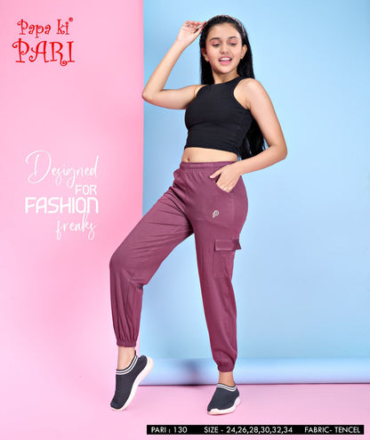 Imported Cat 130 Papa Ki Pari Tencil Girls Cargo Pants Supplier