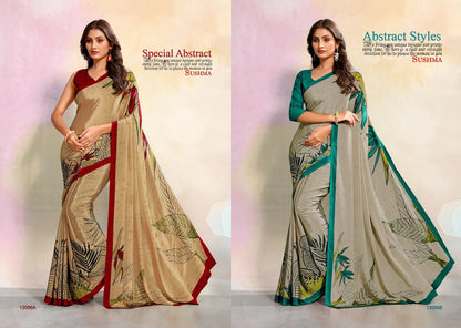 Impressive Sushma Crape Sarees Manufacturer