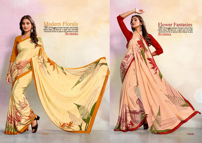 Impressive Sushma Crape Sarees Manufacturer