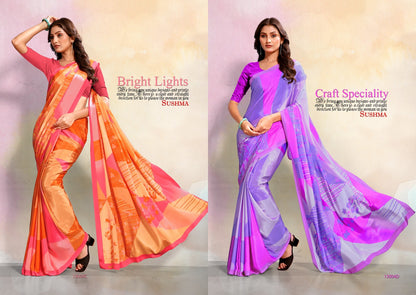 Impressive Sushma Crape Sarees Manufacturer