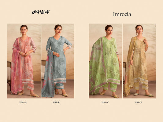 Imrozia 3290 Jay Vijay Muslin Pant Style Suits Wholesaler