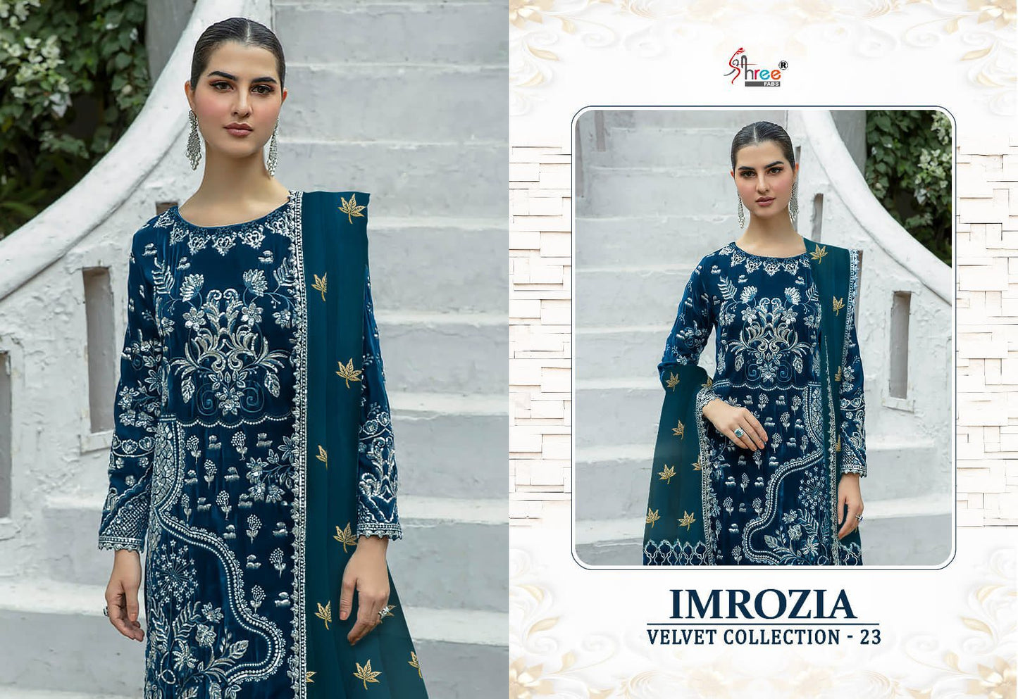 Imrozia Velvet Collection 23 Shree Fabs Pakistani Salwar Suits Manufacturer India