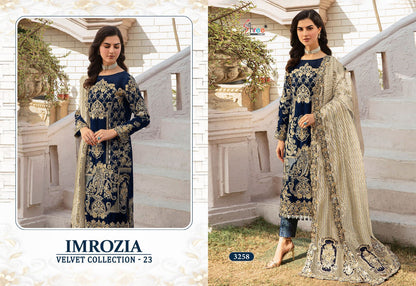 Imrozia Velvet Collection 23 Shree Fabs Pakistani Salwar Suits Manufacturer India