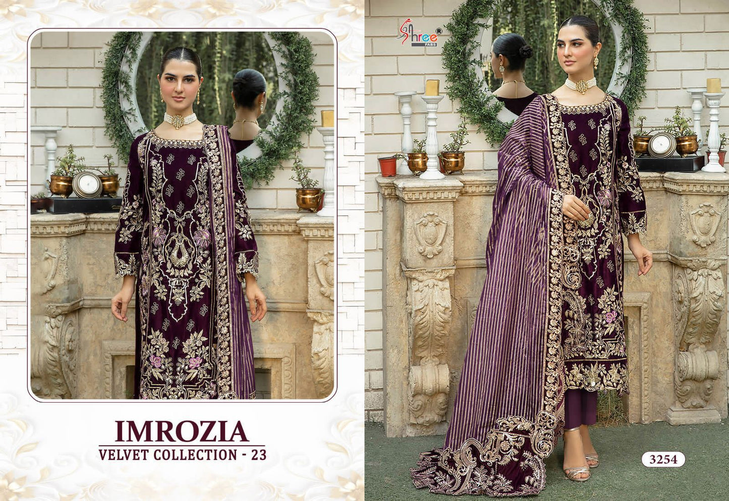Imrozia Velvet Collection 23 Shree Fabs Pakistani Salwar Suits Manufacturer India