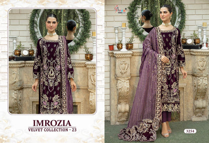 Imrozia Velvet Collection 23 Shree Fabs Pakistani Salwar Suits Manufacturer India