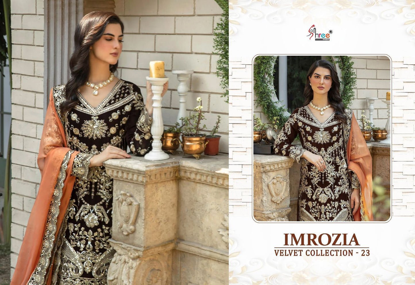 Imrozia Velvet Collection 23 Shree Fabs Pakistani Salwar Suits Manufacturer India