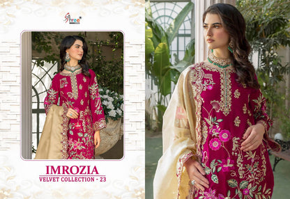 Imrozia Velvet Collection 23 Shree Fabs Pakistani Salwar Suits Manufacturer India
