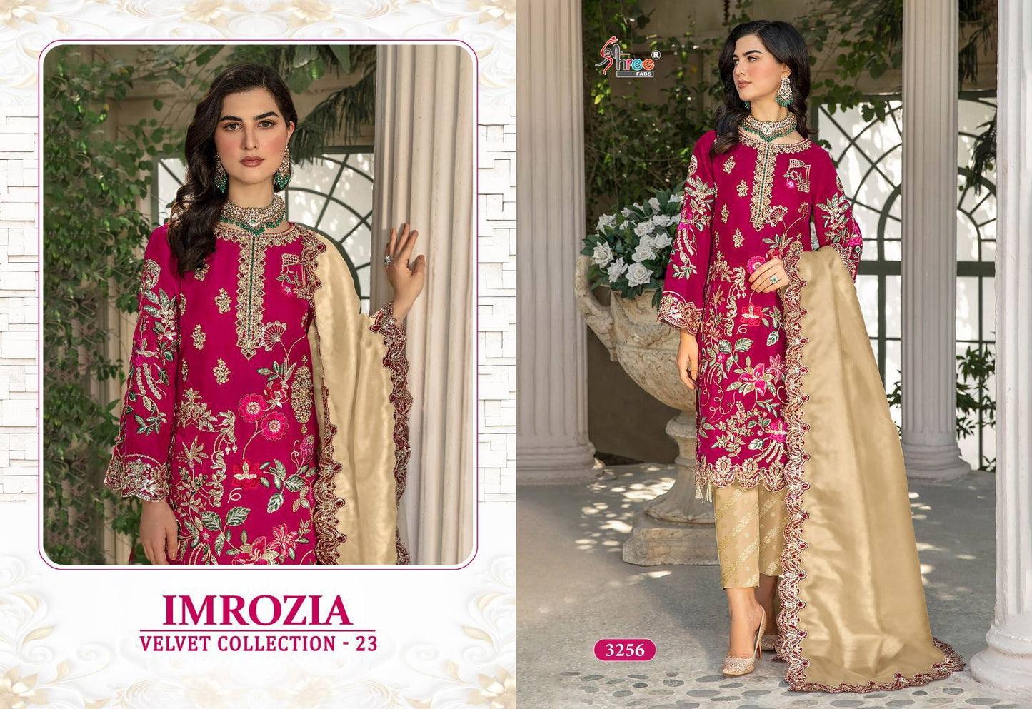 Imrozia Velvet Collection 23 Shree Fabs Pakistani Salwar Suits Manufacturer India