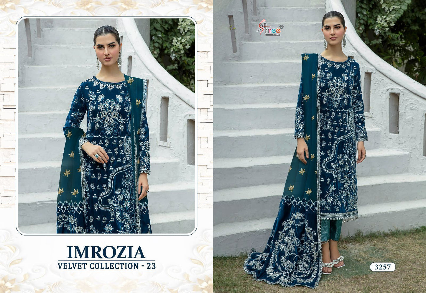 Imrozia Velvet Collection 23 Shree Fabs Pakistani Salwar Suits Manufacturer India