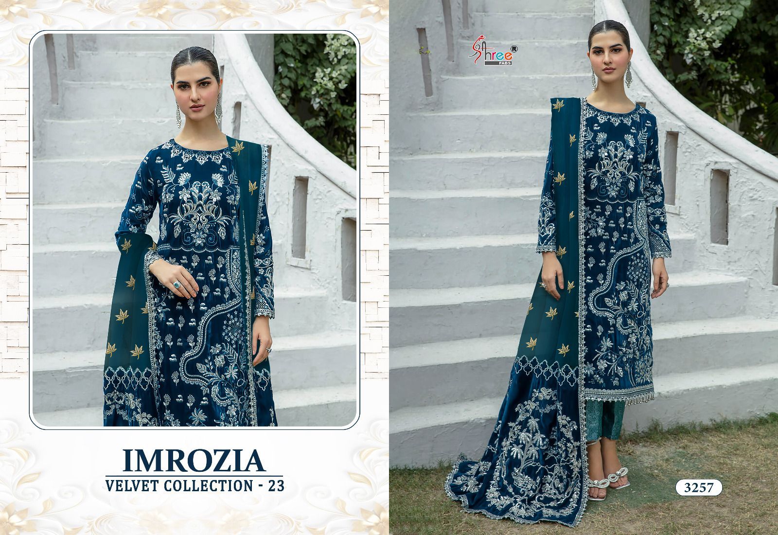 Imrozia Velvet Collection 23 Shree Fabs Pakistani Salwar Suits Manufacturer India