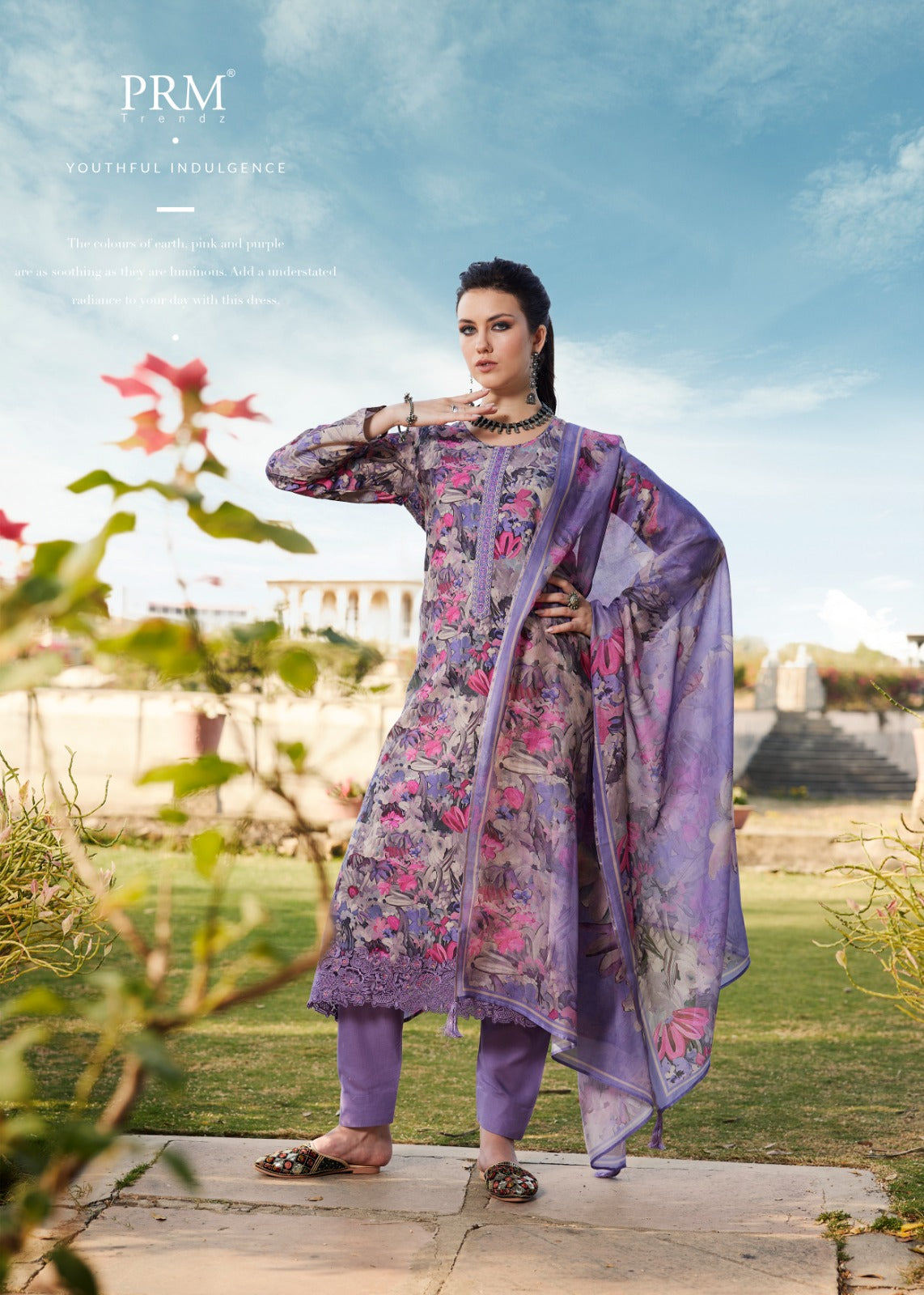 Inaaya Prm Trendz Pure Muslin Pant Style Suits