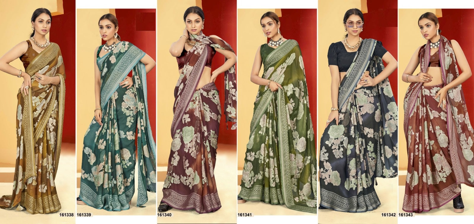 Inaaya Vol 13 Vallabhi Prints Brasso Sarees Manufacturer India
