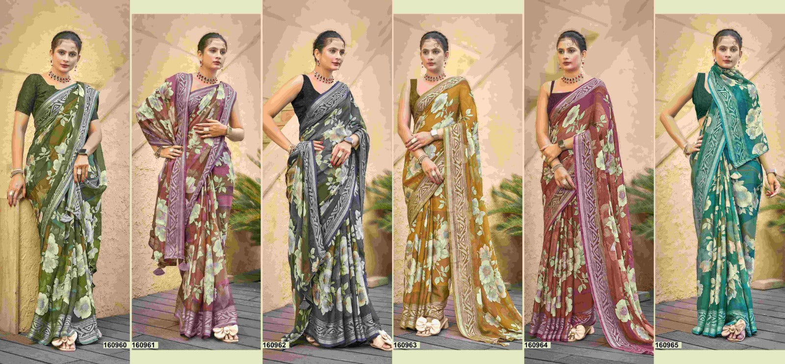 Inaaya Vol 3 Vallabhi Prints Brasso Sarees Exporter India