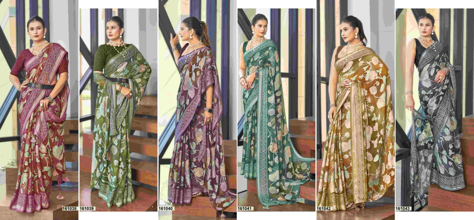 Inaaya Vol 4 Vallabhi Prints Brasso Sarees Wholesale Rate