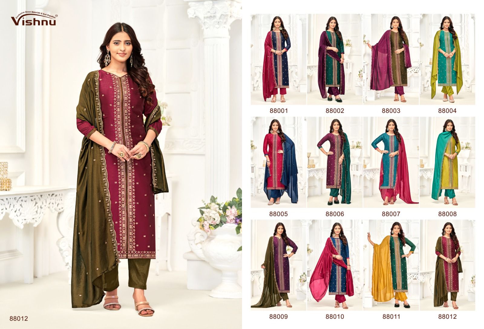 Inaayat Vishnu Impex Vichitra Silk Pant Style Suits Manufacturer