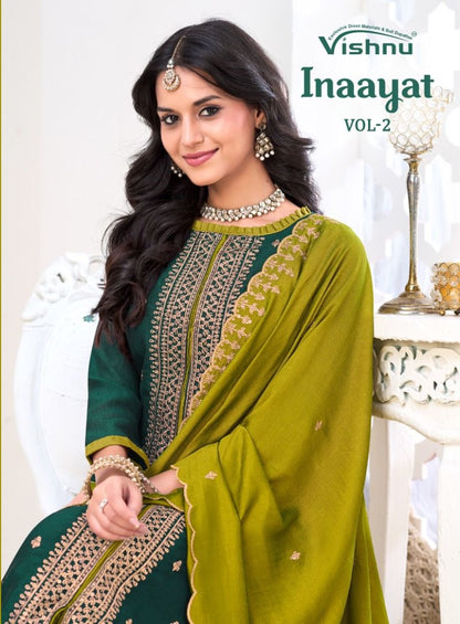 Inaayat Vol 2 Vishnu Impex Vichitra Silk Pant Style Suits Supplier