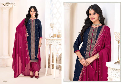Inaayat Vol 2 Vishnu Impex Vichitra Silk Pant Style Suits Supplier