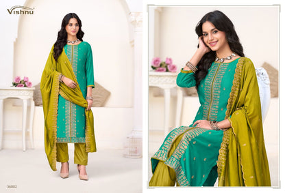 Inaayat Vol 2 Vishnu Impex Vichitra Silk Pant Style Suits Supplier