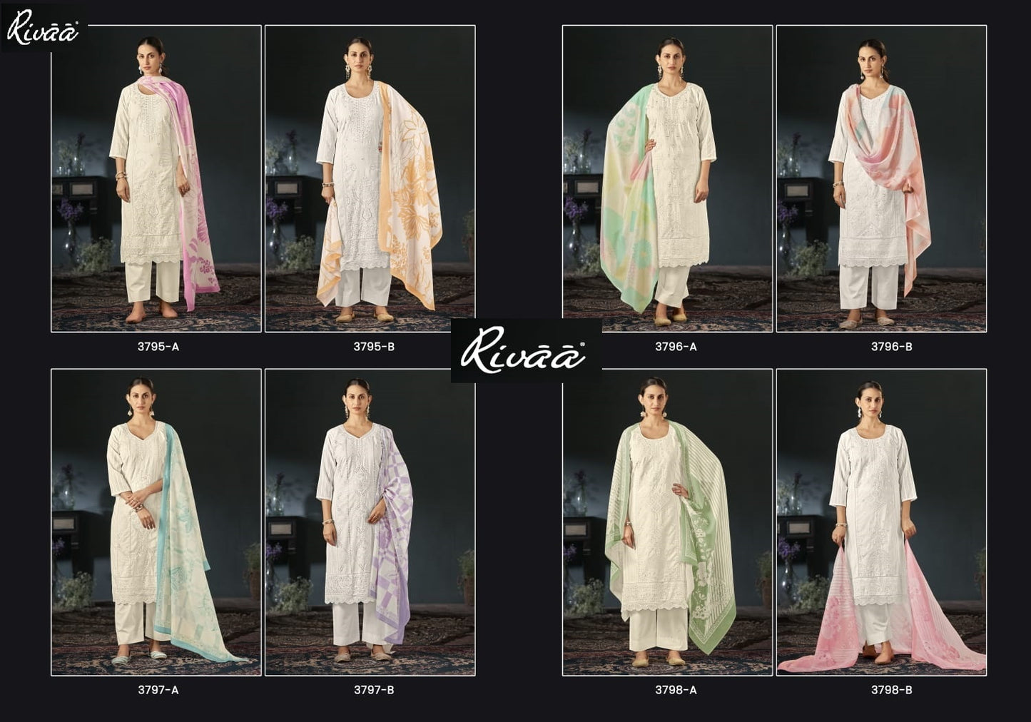 Inakshi Rivaa Cotton Plazzo Style Suits Supplier India