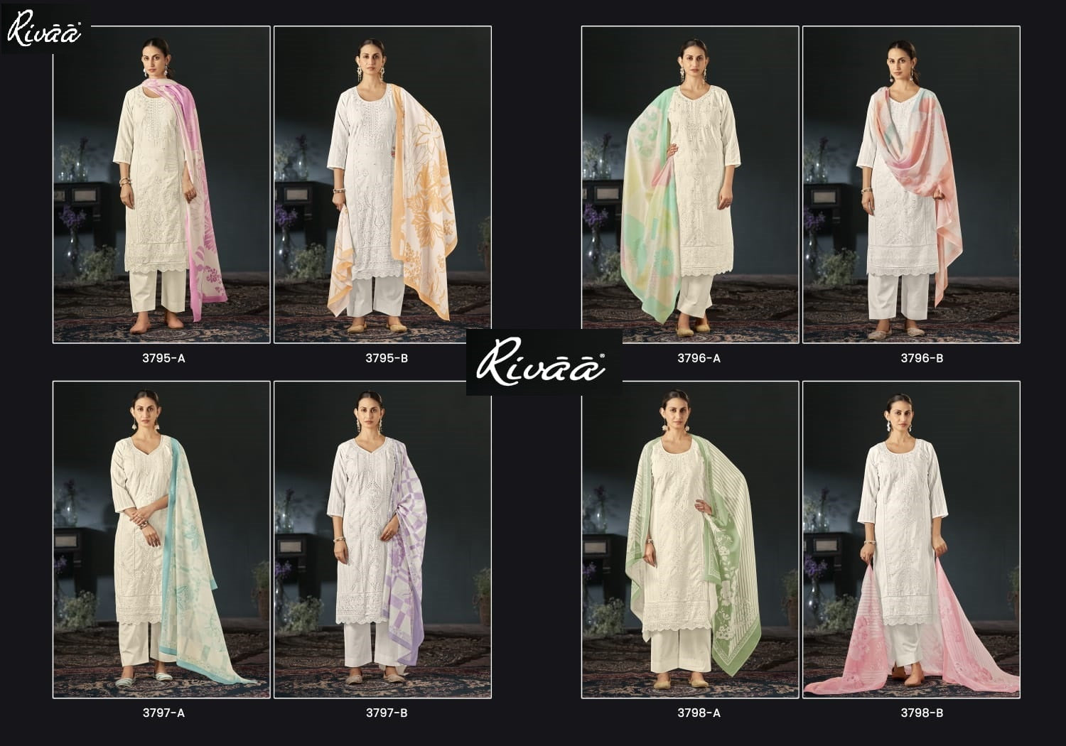 Inakshi Rivaa Cotton Plazzo Style Suits Supplier India