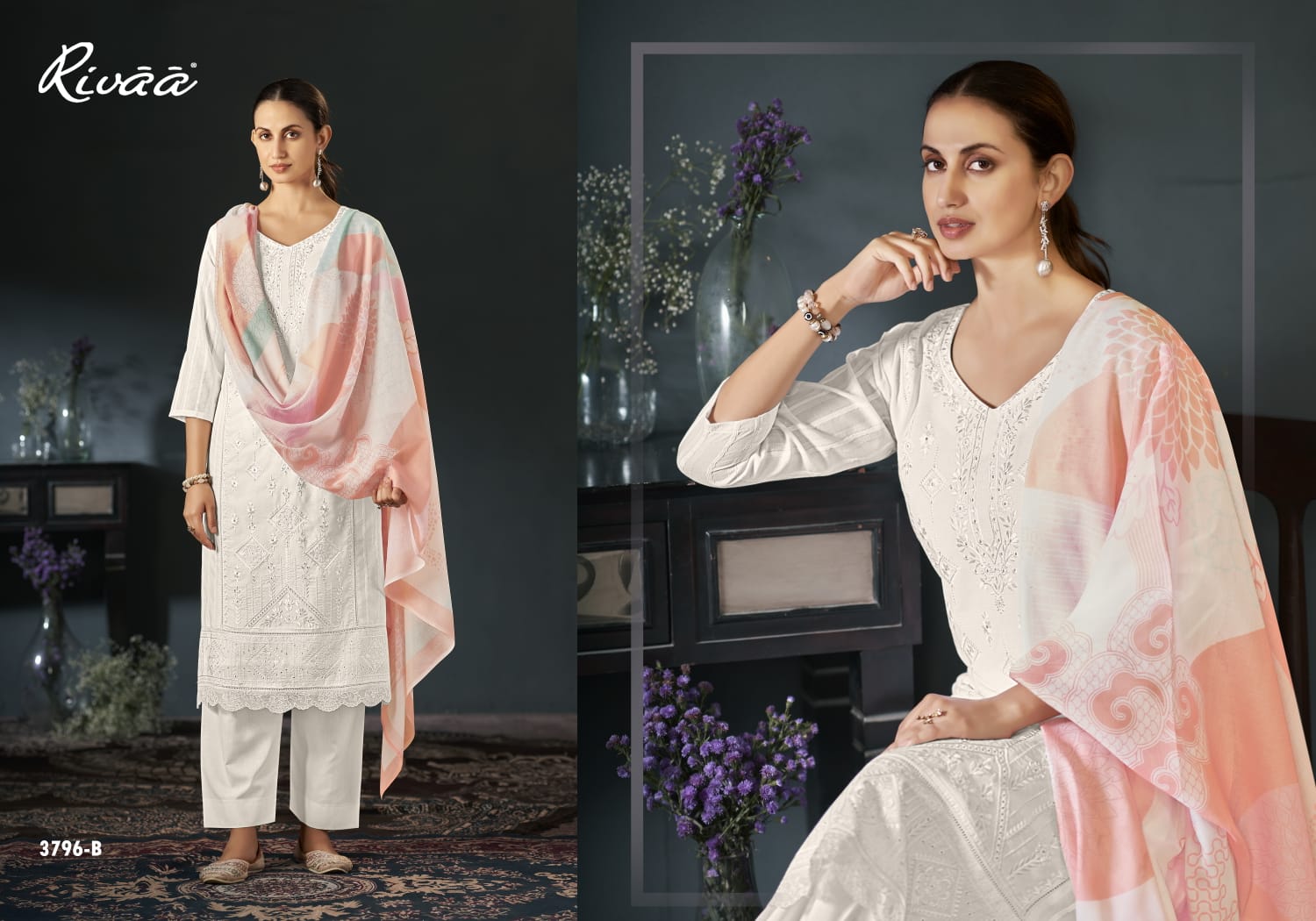 Inakshi Rivaa Cotton Plazzo Style Suits Supplier India