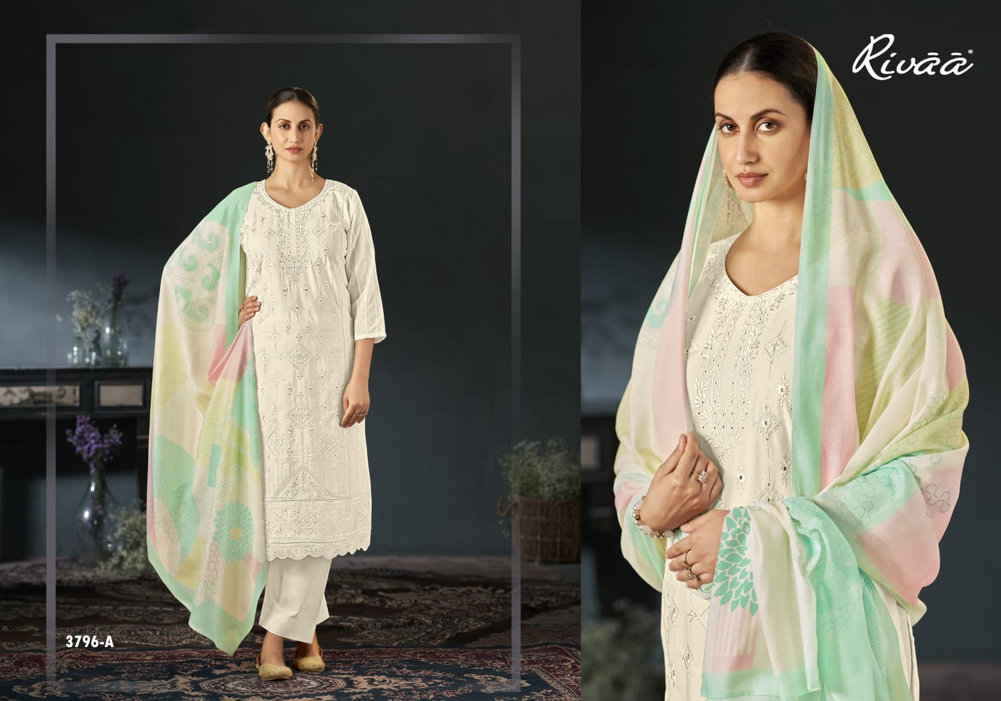 Inakshi Rivaa Cotton Plazzo Style Suits Supplier India