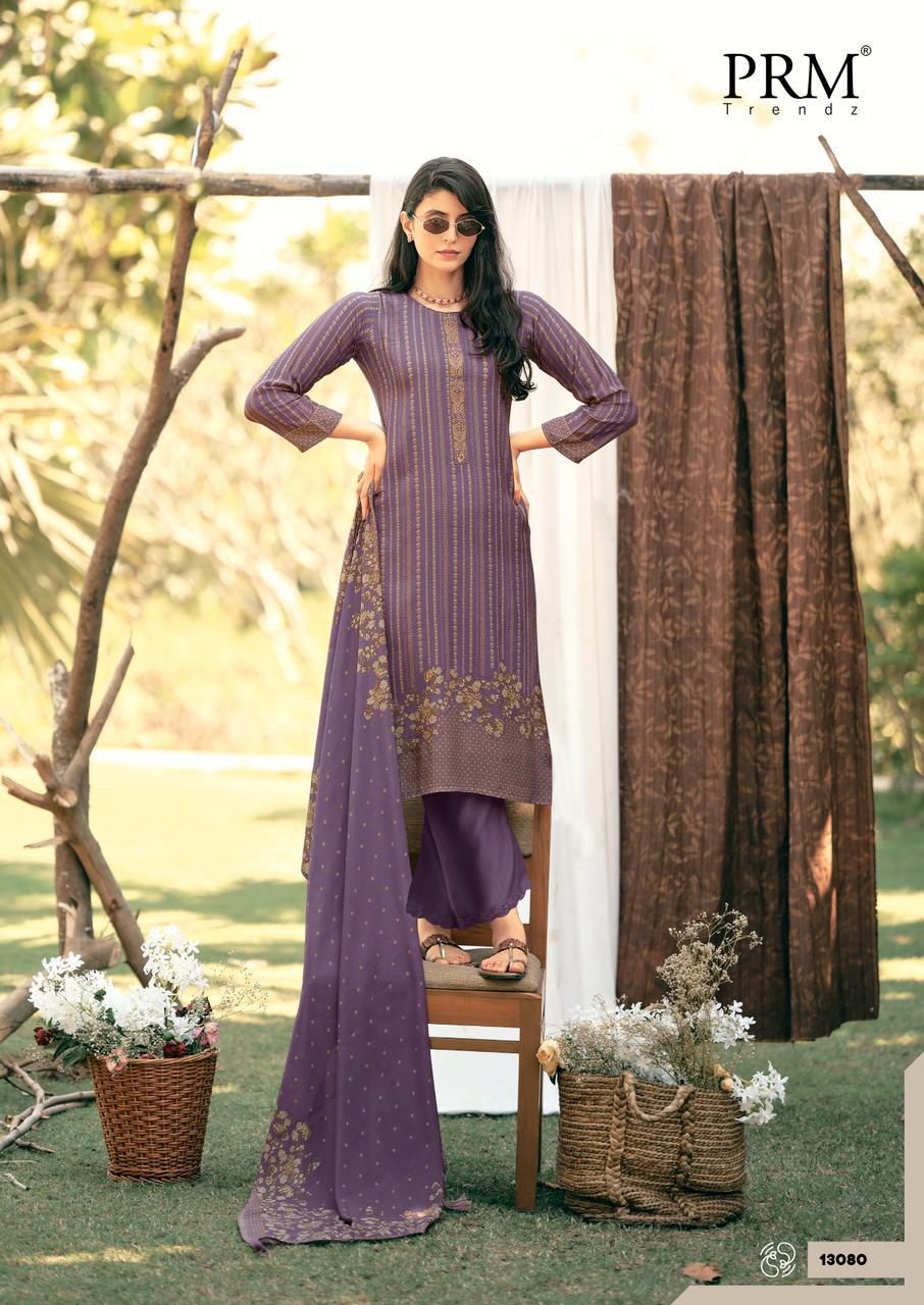 Inara Prm Trendz Bemberg Muslin Pant Style Suits Exporter Gujarat