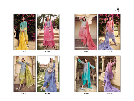 Inaya Aiqa Silk Pant Style Suits Supplier Gujarat